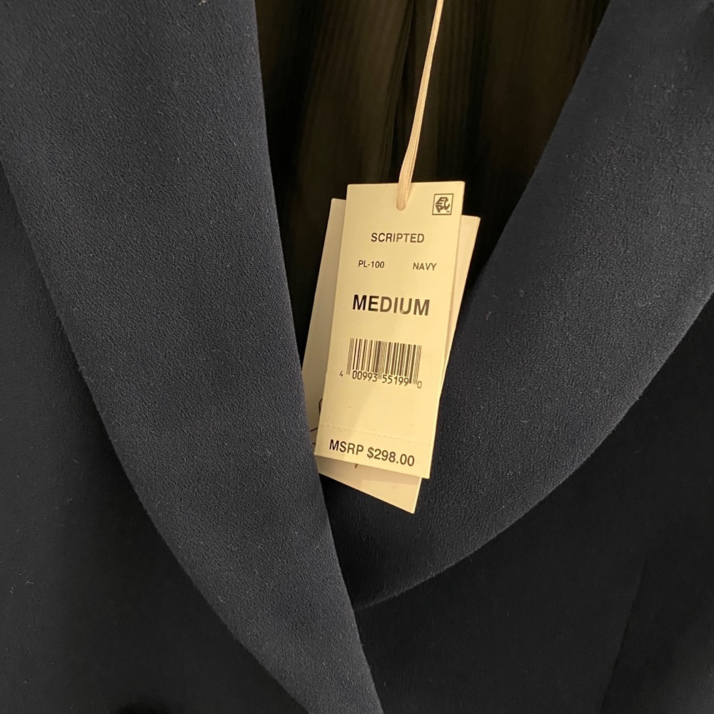 Scripted Blue Blazer - Picture 7 of 13